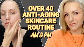 ANTIAGING SKINCARE ROUTINE  Over 40  Mature skin [upl. by Derman]