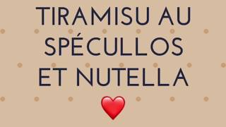 Tiramisu au speculoos et nutella حلى و لا أروع تيراميسو رائع المذاق [upl. by Aniretake996]