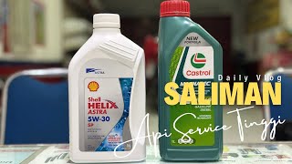 Oli Shell Helix Astra 5w30 dan Castrol Magnatec 10w40 Memiliki API SP Sangat Berkualitas Sekali [upl. by Cristi45]