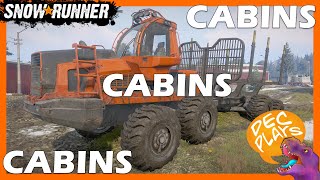 Cabins Cabins Cabins Cabins  Lets Play Snowrunner Season 11  Scandinavia 08 [upl. by Halyhs]