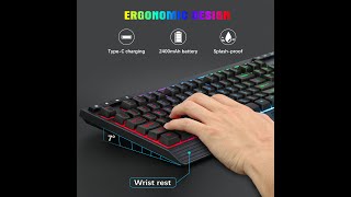 TopMate Rainbow Wireless Backlit Keyboard [upl. by Nepsa]