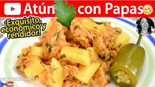 CÓMO HACER ATÚN CON PAPAS  VickyRecetaFacil [upl. by Alet402]