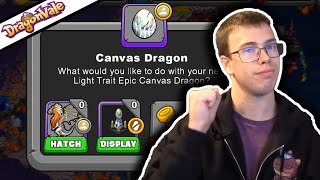 Dragonvale  Bred The Canvas Dragon In The Rift [upl. by Eerok]