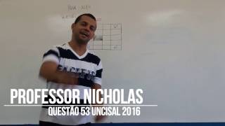 UNCISAL 2016 Questão 53 [upl. by Lladnik]