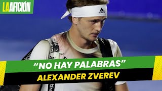 Alexander Zverev ofrece disculpas tras escándalo en Abierto de Acapulco quotno hay palabrasquot [upl. by Ynad]