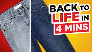 Bring Your Jeans Back To Life In 4 Minutes How To Dye Your Jeans [upl. by Allis]