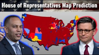 UPDATED 2024 Congressional Map Prediction October 4th [upl. by Elades420]