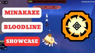 Shinobi Life Minakaze Bloodline Showcase  Testing Shindo Life Bloodline On Riser Akuma Boss [upl. by Gentes]