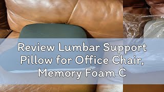 Review Lumbar Support Pillow for Office Chair Memory Foam Cushion with Updated 3D Mesh Cover for B [upl. by Gnos]