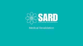 SARD Webinar Medical Revalidation [upl. by Airamzul]