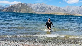 Lake clear water and Lake Heron  lakes in New Zealand  Ashburton Lakes [upl. by Ecirahs416]