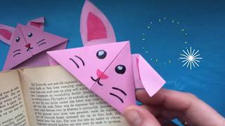 ★ DIY BOEKENLEGGER VOUWEN MET PAPIER ★ KNUTSELEN MET PAPIER ★ ORIGAMI EASY ★ KNUTSELEN PASEN [upl. by Zahc]