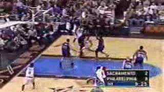 2000 Sacramento Kings vs Philadelphia 76ers 114 [upl. by Anwahsak932]