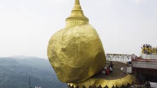 Golden Rock  Kyaiktiyo Pagoda Myanmar 4K [upl. by Airad228]