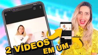 COMO COLOCAR UM VÍDEO EM CIMA DO OUTRO PELO CELULAR  COMO SOBREPOR VÍDEO CAPCUT [upl. by Rebbecca]