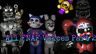 All FNAF Voices SFM Part 2 [upl. by Arramas]