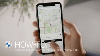 How to send destinations to your BMW with the My BMW App – BMW HowTo [upl. by Ellehcyar]