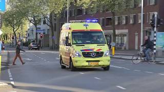 Verschilende Ambulances met spoed naar meldingen vanaf post Eindhoven centrum [upl. by Galer]