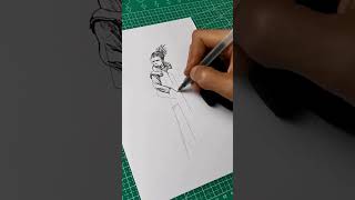 stickman to shikamaru speed drawing shorts anime naruto [upl. by Lecrad380]