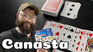 How to Play Canasta with Two Players  a classic rummy card game [upl. by Wendeline]