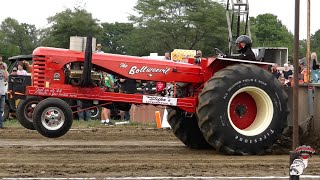 Half Century of Progress Tractor Pull August 26 2023 Rantoul Illinois Legend and Prairie tractors [upl. by Nolahp]