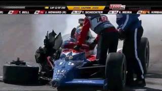 2011 Indycar at Las Vegas  Dan Wheldon Fatal Crash [upl. by Varick]