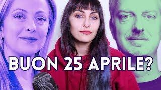 GIORGIA MELONI ANTONIO SCURATI e il 25 Aprile [upl. by Orian]