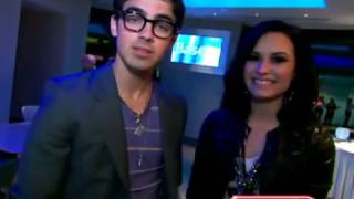 Joe Jonas amp Demi Lovato Make A Wave on Radio Disney Total Access [upl. by Noimad]