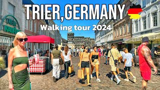 Trier City Germany  Walking tour to discover 9 most beautiful sights in Trier in Germany 4K HDR [upl. by Latsryk]