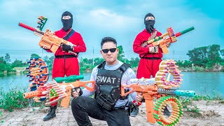 LTT Nerf War  SEAL X Warriors Nerf Guns Fight Crime DrLee Crazy The Checkpoint Showdown 💥 [upl. by Atineg]