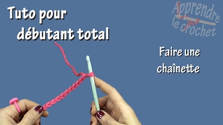 Tuto crochet pour débutant total  Chaînette [upl. by Carlie]