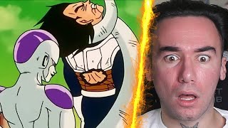 Frieza tortures Vegeta FIRST TIME REACTION [upl. by Dlanod]