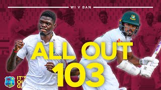 Six Ducks 🦆  All Out For 103 IN FULL  West Indies v Bangladesh 2022 [upl. by Notyad]