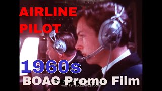 1970s BOAC AIRLINES PROMOTIONAL FILM quotAIRLINE PILOTquot 79844 [upl. by Tamar]