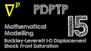 15 Mathematical Modelling  Shock Front Saturation  Pendesakan Linear 1D BuckleyLeverett [upl. by Haimirej]