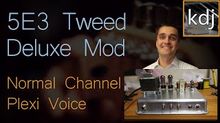 5E3 Tweed Deluxe Mod  Normal Channel Plexi Voice [upl. by Pugh]