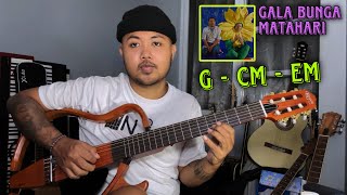 Chord Gampang Gala Bunga Matahari  Sal Priadi Tutorial Gitar Pemula [upl. by Galateah]