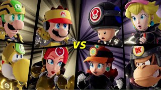 Mario Strikers Battle League  Team Mario vs Team Toad Hard CPU [upl. by Ignatzia]