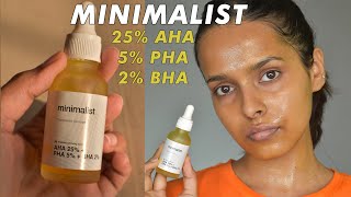 Minimalists Weekend Exfoliating Facial 6 weeks Review amp How to use [upl. by Yeo]