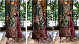 Asim Jofa new winter wedding collection 20242025  latest dress designs  for girls [upl. by Nauqet]