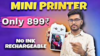 Mini Printer At Just RS 899  CHEAPEST PRINTER  POCKET PRINTER UNBOXING [upl. by Charbonneau761]