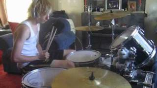 Eskimo Joe  Black Fingernails Red Wine drum cover [upl. by Enorej]