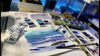 Watercolor Review 2022  Mixing Schmincke Super Granulating Paint [upl. by Haelhsa]