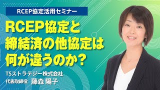 RCEP協定と締結済の他協定は何が違うのか？  RCEP協定活用セミナー [upl. by Egrog]