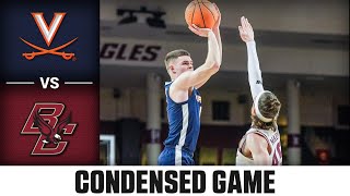 Virginia vs Boston College Condensed Game  202324 ACC Mens Basketball [upl. by Rednas]