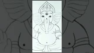 Ganeshji drawing ganeshjidrawing howtodraw shortsviralshortstrending [upl. by Anul]