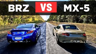 Drag Race 2024 Subaru BRZ tS vs Mazda MX5 GT RS 0100 14 mile [upl. by Fotinas]