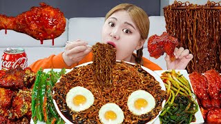 일요일은 내가 짜빠게티 요리사│Noodles in Black Bean Sauce Mukbang Eatingshow [upl. by Flosi984]