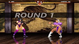 Li Mei vs Chun Li EX EPIC FIGHT MUGEN [upl. by Fink]