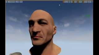 Blendshape facial rig  Maya to UE4 test using Faceshift [upl. by Nnylyak]